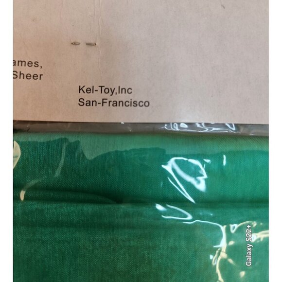 Runner 25" x 6 feet, Leiser Sheer Fabric Pack Teal Green & Purple Polyester Part - Picture 9 of 10